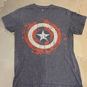 Marvel Captain America Blue and Red T-Shirt